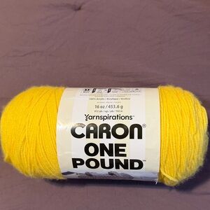 Caron One Pound Yarn - Bright Yellow